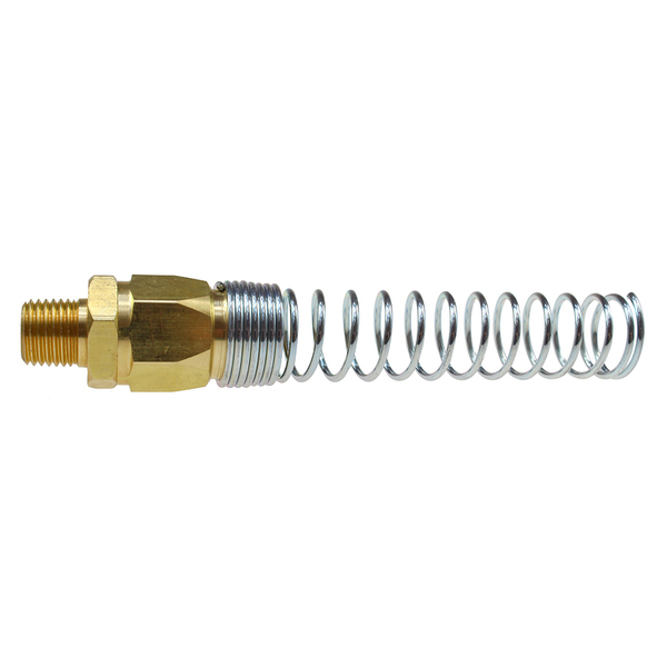 Coilhose Pneumatics 3/8" x 1/4" MPT GilaFlex Rigid Reusable Fitting With Strain Relief GFRM0604SR